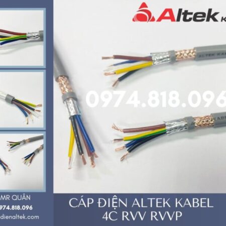 Altek Kabel: Cáp điều khiển 4 lõi mềm – Rvv, Rvvp Altek Kabel: Cáp điều khiển 4 lõi mềm – Rvv, Rvvp