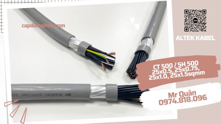Altek Kabel: Cáp điều khiển 25 lõi loại mềm Altek Kabel: Cáp điều khiển 25 lõi loại mềm