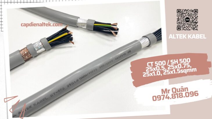 Altek Kabel: Cáp điều khiển 25 lõi loại mềm
