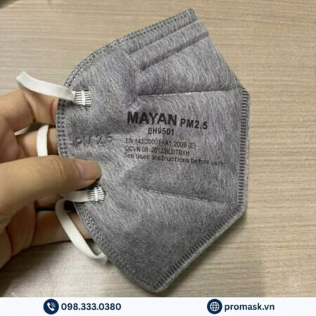 Khẩu trang than hoạt tính Mayan PM2.5 BH9501 (2 cái)