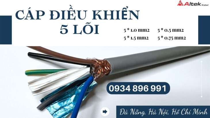 Cáp Điều Khiển Không Chống Nhiễu 5 Lõi Hà Nội – Hồ Chí Minh Giao Ngay