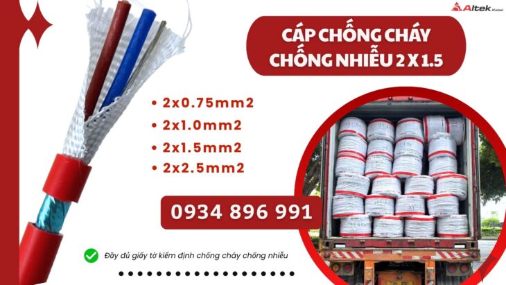 Cáp Chống Cháy Chống Nhiễu 2×0.75 Mm2 Sẵn Đà Nẵng, Hồ Chí Minh, Hà Nội