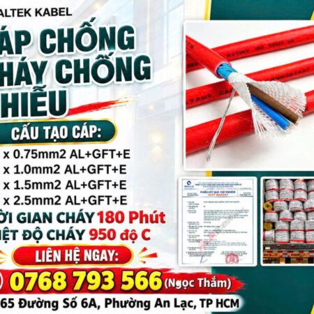 CẦN BÁN Cáp Chống Cháy Chống Nhiễu Altek Kabel – Tối Ưu Hiệu Qủa Truyền Dẫn
