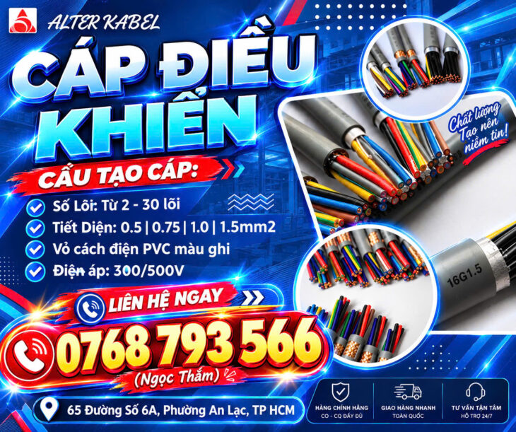 CẦN BÁN Cáp Điều Khiển ALTEK KABEL 2-30 Lõi – Đáp Ứng Mọi Yêu Cầu Lắp Đặt