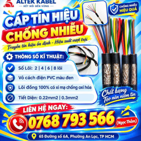 CẦN BÁN Cáp Tín Hiệu Chống Nhiễu ALTEK KABEL – Hiệu Suất Vượt Trội CẦN BÁN Cáp Tín Hiệu Chống Nhiễu ALTEK KABEL – Hiệu Suất Vượt Trội