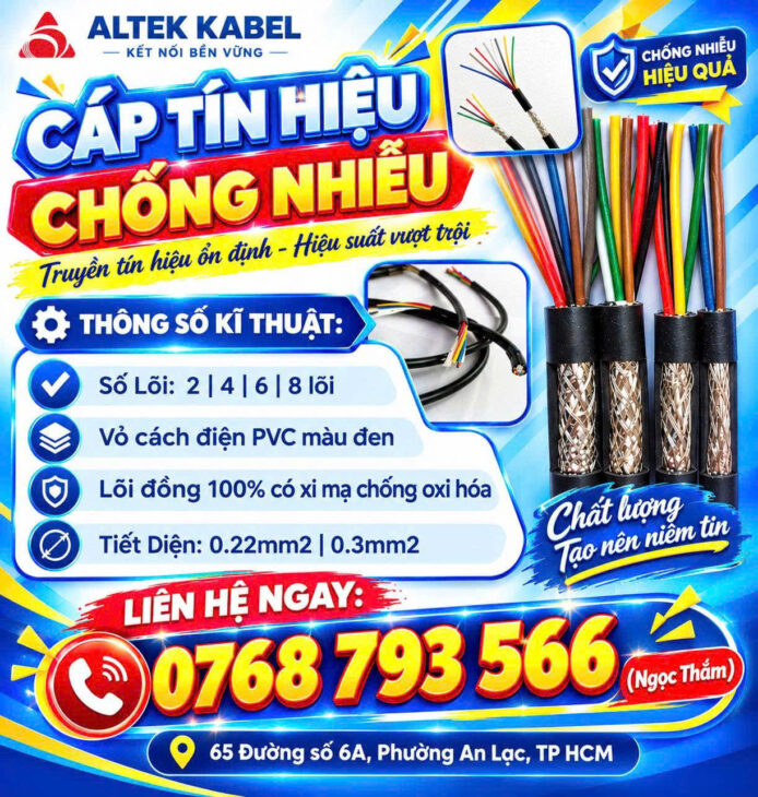 CẦN BÁN Cáp Tín Hiệu Chống Nhiễu ALTEK KABEL – Hiệu Suất Vượt Trội