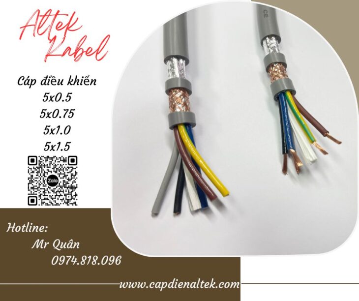 Cáp điều khiển 5 lõi Altek Kabel – Hàng sẵn kho