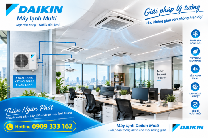 Đại Lý Phân Phối Máy Lạnh Multi Daikin Chính Hãng Tại TP.HCM﻿